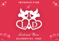 Lovebound Doves Font - Featured Image