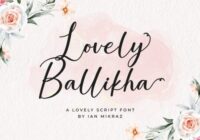 Lovely Ballikha Font - Featured Image