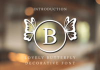 Lovely Butterfly Font - Featured Image