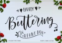 Lovely Buttering Font - Featured Image