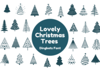 Lovely Christmas Trees Font - Featured Image