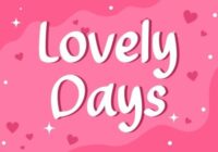 Lovely Days Font - Featured Image