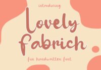 Lovely Fabrich Font - Featured Image
