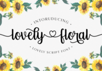 Lovely Floral Font - Featured Image