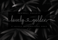 Lovely Golden Font - Featured Image