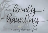 Lovely Haunting Font - Featured Image