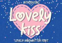 Lovely Kiss Font - Featured Image
