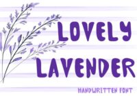 Lovely Lavender Font - Featured Image