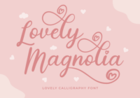 Lovely Magnolia Font - Featured Image