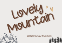 Lovely Mountain Font - Featured Image
