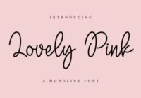Lovely Pink Font - Featured Image
