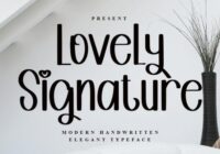 Lovely Signature Font - Featured Image