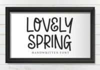 Lovely Spring Font - Featured Image