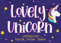 Lovely Unicorn Font - Featured Image