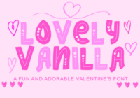 Lovely Vanilla Font - Featured Image