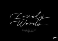 Lovely Words Font - Featured Image