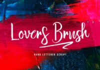 Lovers Brush Font - Featured Image