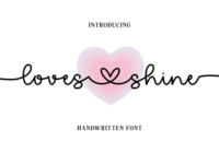 Loves Shine Font - Featured Image