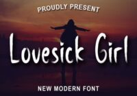 Lovesick Girl Font - Featured Image