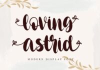 Loving Astrid Font - Featured Image