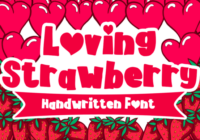 Loving Strawberry Font - Featured Image