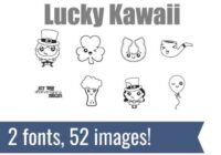 Lucky Kawaii Dingbats Font - Featured Image