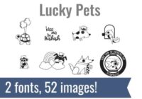 Lucky Pets Dingbats Font - Featured Image