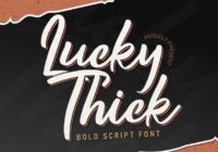 Lucky Thick Font - Featured Image