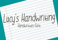 Lucy's Handwriting Font - Featured Image