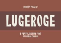 Lugeroge Font - Featured Image