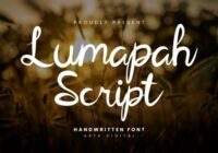 Lumapah Script Font - Featured Image