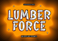 Lumber Force Font - Featured Image