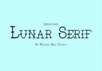 Lunar Serif Font - Featured Image