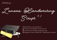 Lunara Handwriting Script 6.2 Font - Featured Image