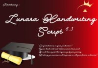 Lunara Handwriting Script 6.3 Font - Featured Image
