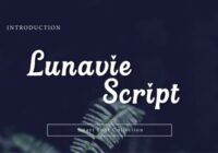 Lunavie Script Font - Featured Image