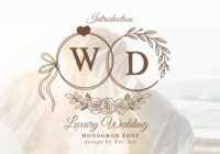 Luxury Wedding Monogram Font - Featured Image