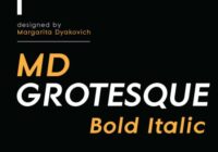 MD Grotesque Bold Italic Font - Featured Image