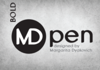 MD Pen Bold Font - Featured Image
