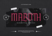 Maboth Font - Featured Image
