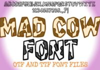 Mad Cow Font - Featured Image