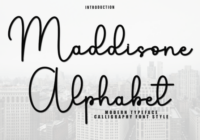 Maddisone Alphabet Font - Featured Image