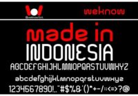 Made in Indonesia Font - Featured Image