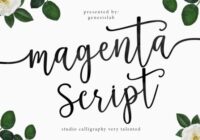 Magenta Script Font - Featured Image