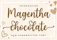 Magentha Chocolate Font - Featured Image