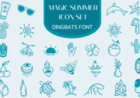 Magic Summer Icon Set Font - Featured Image