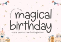 Magical Birthday Font - Featured Image