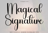 Magical Signature Font - Featured Image