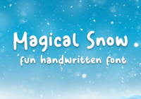 Magical Snow Font - Featured Image