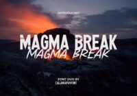 Magma Break Font - Featured Image